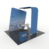 Équipement de toile de fond modulaire LED portable 10x10 10x20 8x10, boîte à lumière en tissu SEG durable pour exposition intérieure, sublimation par transfert thermique