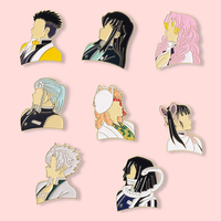 Accessoires de personnage de film animé classique en vrac, badges en métal, épingle de revers en émail mignon