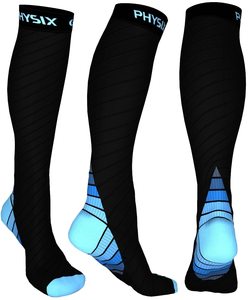 Chaussettes de <span class=keywords><strong>compression</strong></span> 20-30 mmHg-Hommes et femmes-Course à pied, infirmières, attelles de tibia, vol, voyage - Product Image 3