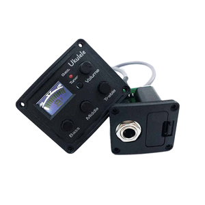 Pastilla de preamplificador de fábrica con ecualizador de 4 bandas y Afinador Cromático para guitarra acústica, ecualizador de PIN de extremo de metal y plástico - Product Image 2