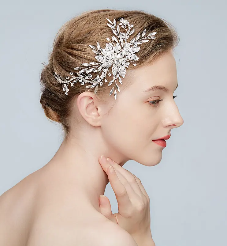 Pinzas para el pelo para novia, accesorios para el cabello de boda china a la moda