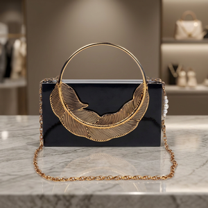 Wholesale Price Premium Quality Resin Clutch <b>Bag</b> with Brass Handle Return Gift Favors Women's Wristlets From Humran Export - Product Image 4