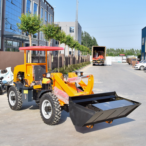 Pengiriman Gratis Wonway Farm Loader 25 HP Diesel Mini Wheel Loader Front Loader - Product Image 1