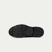VOGU Sepatu Bot Pria untuk Musim Gugur/Dingin, Model Slip-On dari Kulit Suede Sapi, Sepatu Bot Pendek dengan Ujung Bulat untuk Remaja, Klasik Retro Anti-Selip.