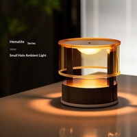 Lampe de table rétro créative DIY à détection corporelle, luxe haut de gamme, pour chambre à coucher, chevet, ambiance halo, veilleuse de bureau