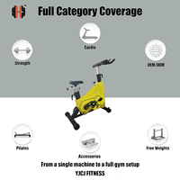 Bicicleta de Spinning con Asiento Ajustable, Manillar Multigrip, Pedales y Cuadro Reforzado de Alta Resistencia para Equipos de Gimnasio