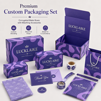 Emballage personnalisé pour le commerce électronique, boîte d'expédition en carton ondulé violet avec logo en feuille d'argent, matériaux recyclés, boîte cadeau pour l'emballage