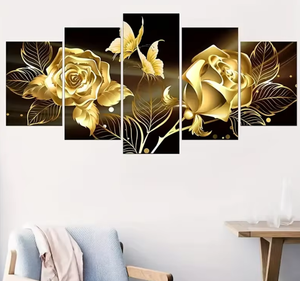 Arte Moderna Fiore Brillante Poster Stampato su Acrilico con Cornice Ecologica Decorazione Murale Dipinto Acrilico <span class=keywords><strong>di</strong></span> Fiori per Soggiorno - Product Image 3