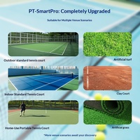 Mesin Pelontar Bola Tenis Otomatis PT-Smart Pro ABS Kapasitas 120 Bola untuk Latihan di Lapangan Indoor dan Outdoor