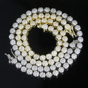 <span class=keywords><strong>Tobillera</strong></span> ostentosa para mujer, cadena de tenis de zirconia cúbica, dorada y plateada - Product Image 5