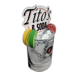 ブランドフリースタンディングモダン360度回転段ボールディスプレイ大型飲料プロモーションStandeeカスタムスーパーマーケット広告 - Product Image 3