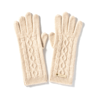 Manoplas de Lujo para Mujer, Color Caqui, Invierno, Sin Dedos, Ecológicas, <span class=keywords><strong>100</strong></span>% Lana Cachemira, Tejidas, Cálidas, Cómodas, de Alta Calidad - Product Image 4