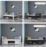 Mobilier scolaire Dortoir simple Personnel étudiant Lit en acier Mobilier scolaire Collège Lits simples en métal