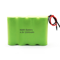 Batterie de voiture RC NiMH 4,8 V 2000 mAh, pack de 4 cellules rechargeables, pack récepteur émetteur JST Tamiya OEM