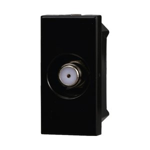 Connettore per Presa TV Satellitare Tipo F di Colore Nero Compatibile con Bticino Axolute per Ricevitori TV Satellitari - Product Image 1