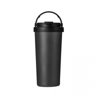 Tasse à café à isolation thermique magique anti-fuite avec revêtement intérieur en céramique 480ml en acier inoxydable gobelet sous vide