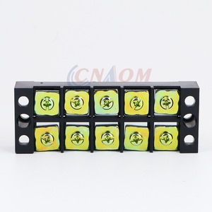 TB-4505 Terminal Block 45A 5p <b>Screw</b> Type Universal Straight Insertion <b>Copper</b> Material - Product Image 1