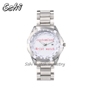 <span class=keywords><strong>Orologio</strong></span> al quarzo personalizzabile con fascia in acciaio da uomo con quadrante prepotente e modello stampato alla moda un pezzo minimo ordine - Product Image 1