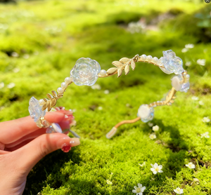 عصابة رأس وردية من سبائك اللؤلؤ الأمريكية متوفرة في المخزون لأغطية الرأس الراقية للنساء ، عصابة رأس متعددة الاستخدامات للخروج - Product Image 5