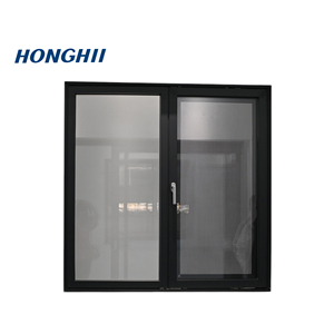 95 Series hiện đại kính đôi cửa sổ Pháp phá vỡ nhiệt Nhà trượt nhôm với rèm cửa - Product Image 4