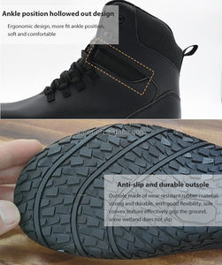 Sepatu bot salju dapat disesuaikan sepatu bertelanjang kaki berjalan luar ruangan sepatu bot tanpa alas kaki musim dingin hangat tahan air untuk Sepatu Wanita - Product Image 5