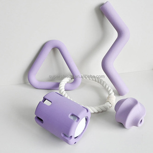 Çevik NIMBLET2 doğal kauçuk üçgen römorkör büküm cıvata Bite köpek oyuncak seti kullanılan römorkör savaş çok köpek oyun - Product Image 1