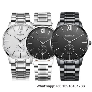 Relojes de Cuarzo Casuales para Hombre en Oferta, Reloj de Pulsera de Cuarzo de Acero Inoxidable con Correa de Acero, Caja de Lujo, Regalos Perfectos - Product Image 1