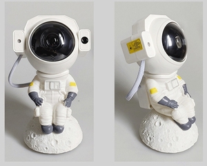 Lámpara de cielo estrellado de astronauta sentada en la luna - Product Image 3