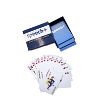 Cartes à Jouer Personnalisées avec Logo Imprimé Double Face en PVC Mat Lisse pour Voyage avec Boîte – Faible MOQ Usine
