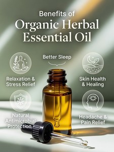 Huiles essentielles biologiques à base de plantes, étiquette privée personnalisée, huile d'aromathérapie pure et naturelle pour diffuseur, massage, soin du corps, 10 ml, 30 ml - Product Image 6