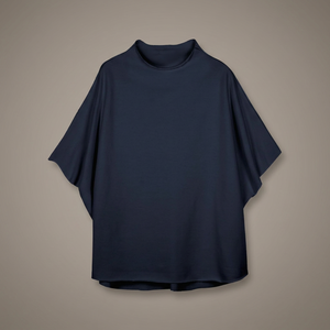 เสื้อยืดผู้หญิงทรงหลวม แขนทรงปีกค้างคาว คอวี พิมพ์ลาย สีพื้น ผ้าโพลีเอสเตอร์/คอตตอน ระบายอากาศได้ดี ใส่ได้ทุกฤดู - Product Image 3