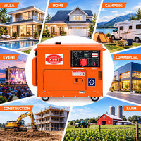 Generator Diesel Portabel 3KW Baru, Berpendingin Udara, Rendah Kebisingan, Mudah Dioperasikan, Daya Cadangan Handal untuk Penggunaan Rumah Tinggal/Villa