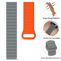 Bracelet de Montre Connectée en Silicone Magnétique Respirant de Luxe pour Hommes et Femmes, 20mm 22mm, Compatible Samsung Galaxy Watch 7 6 5 Pro 4