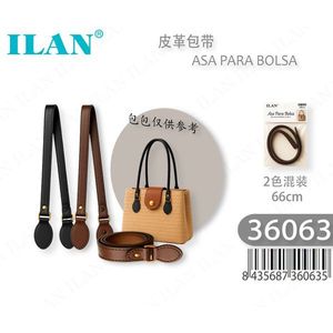 Manico per borsa in pelle ILAN 66 cm, set bicolore per accessori borsa - Product Image 1