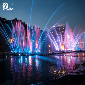 Fontaine musicale dansante à jets d'eau contrôlée par DMX, avec LED changeantes de couleur, pour parcs et projets de paysagisme. - Product Image 6
