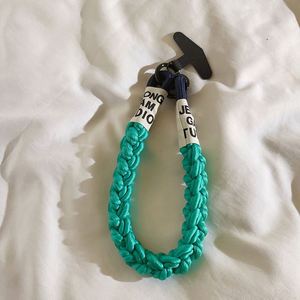 Accesorios para teléfono Cordón de colores Cuerda de nailon corta con lengüeta de parche Correas de muñeca para teléfono móvil Cuerda para teléfono móvil - Product Image 5