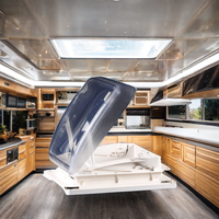 400x400 bricolage RV et véhicules récréatifs toit ouvrant nouvelle fenêtre arrière avec puits de lumière pour Ford Bus caravane toit pour Van camping-car