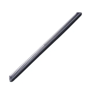 Peigne de salon noir en plastique à dents fines et larges peigne de barbier à cheveux coupe/style/peigne de coiffure - Product Image 6
