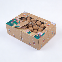 Coffret Cadeau Portable de Luxe pour Ramadan en Matériaux Recyclés Écologiques Kraft Auto-Assemblant Biodégradable pour Bonbons, Noix et Chocolats