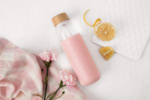 Botella de Agua Deportiva Portátil de Vidrio de Borosilicato Alto con Funda de Silicona - Product Image 6