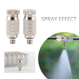 Boquilla de latón niquelado de dos secciones para humidificación en invernaderos, refrigeración, cría y eliminación de polvo en carreteras - Product Image 5