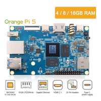 Orange Pi 5 4 Go/8 Go/16 Go de RAM Ordinateur monocarte RK3588S 8 cœurs 64 bits Module PCIE Carte de développement Orange Pi 5