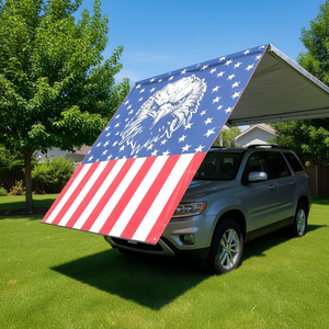 Auvent latéral de voiture DB Carside, toile en polyester, autoportant, fonctionnement manuel, protection latérale de la voiture - Product Image 2