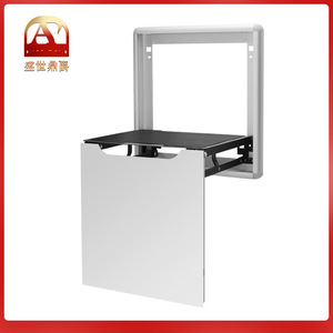 Tabouret mural pliant rectangulaire pour changer de chaussures, sans perçage, rangement pratique, siège d'entrée rétractable - Product Image 5