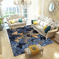 Fabricant en gros, tapis de sol en fourrure de style chinois imprimé en 3D, décoration intérieure, grands tapis pour le salon