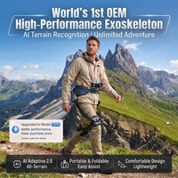 Exosquelette pour la marche, design ultra-léger de 2,4 kg avec assistance électrique intelligente pour la randonnée et les aventures en plein air