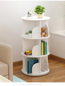 Scaffale rotante a 360 gradi scaffale girevole per bambini scaffale per mobili per la casa portaoggetti girevole rack libreria per bambini