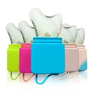 Boule de glace 3D Portable avec LOGO personnalisé, rouleau de glace Facial en silicone bon marché, masseur Facial