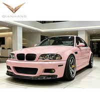 Lame avant en fibre de carbone style CSL, séparateur de spoiler avant, pièces de modification automobile compatibles avec M3 E46 1998-2006 OE 51117894225