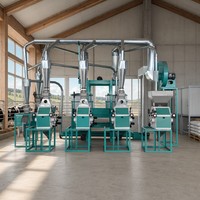 Moulin à farine électrique à quatre unités avec tamis plat pour le broyage des céréales